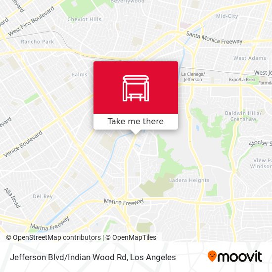 Jefferson Blvd/Indian Wood Rd map