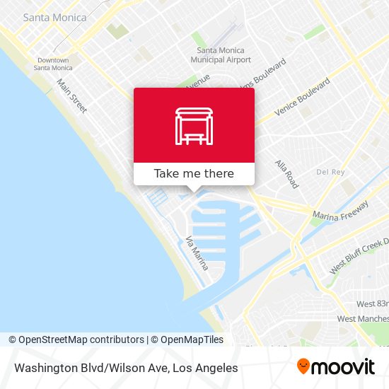 Washington Blvd/Wilson Ave map
