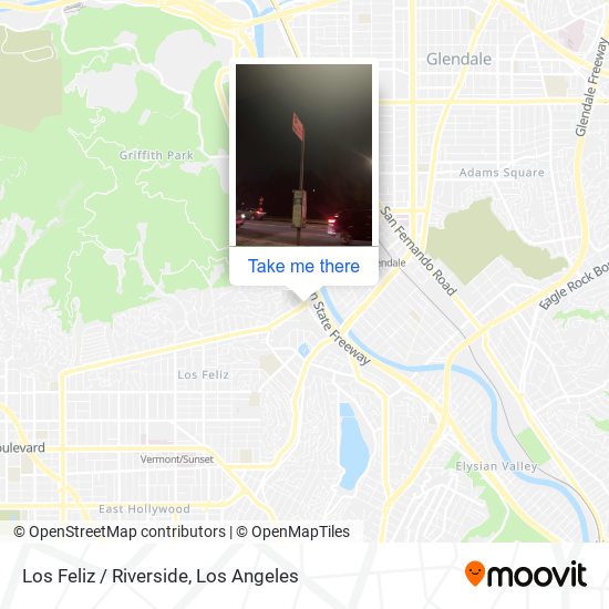 Los Feliz / Riverside map