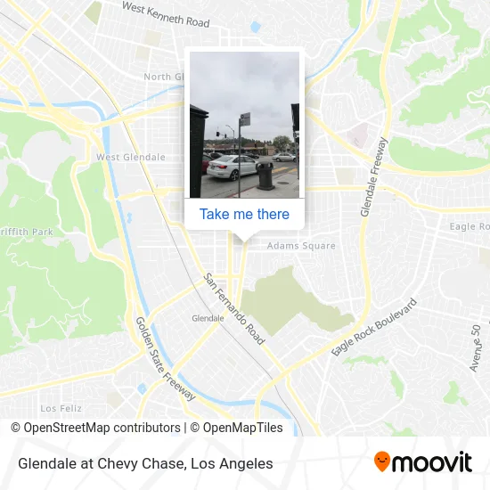 Glendale at Chevy Chase map