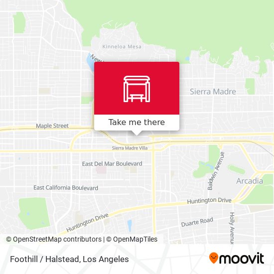 Foothill / Halstead map
