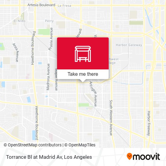 Torrance Bl at Madrid Av map