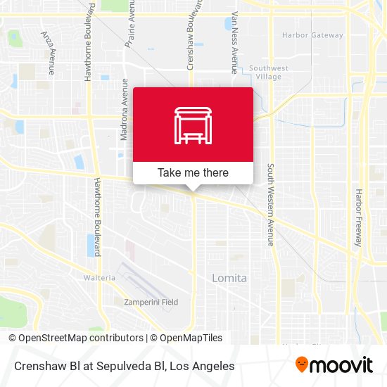 Crenshaw Bl at Sepulveda Bl map