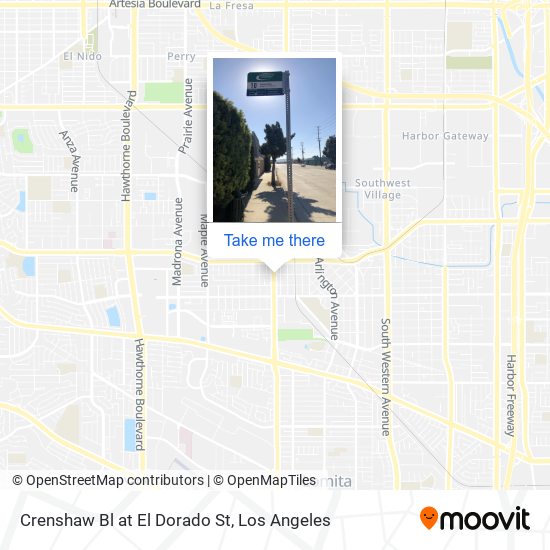 Mapa de Crenshaw Bl at El Dorado St