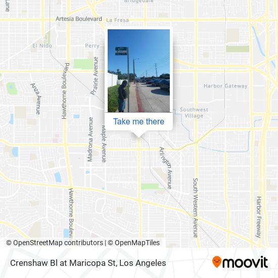 Mapa de Crenshaw Bl at Maricopa St