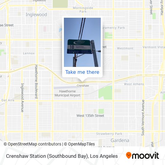 Mapa de Crenshaw Station (Southbound Bay)