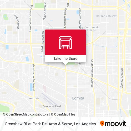 Crenshaw Bl at Park Del Amo & Scroc map