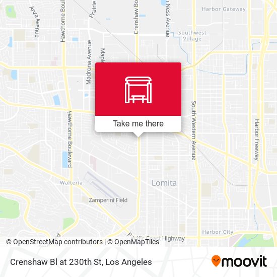 Crenshaw Bl at 230th St map
