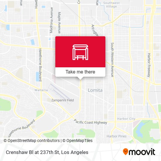 Crenshaw Bl at 237th St map