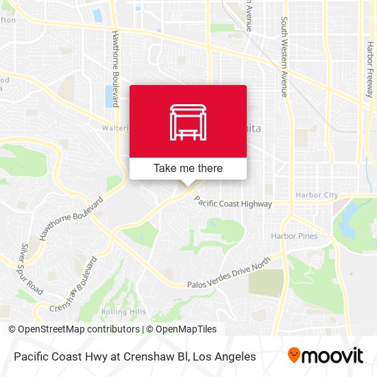 Pacific Coast Hwy at Crenshaw Bl map