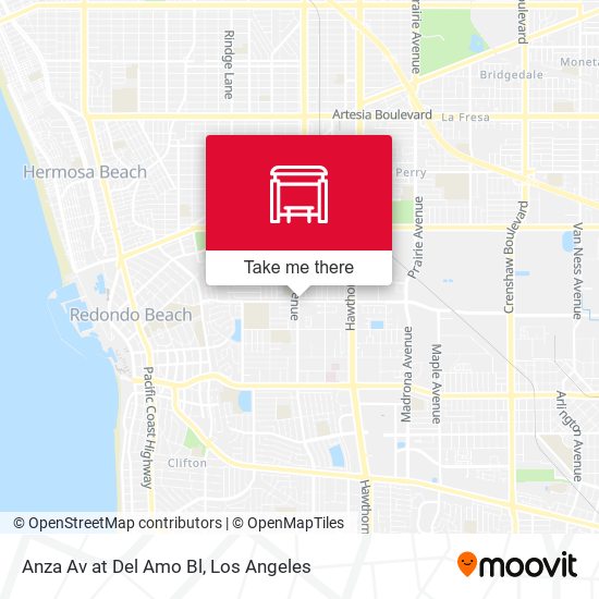 Anza Av at Del Amo Bl map