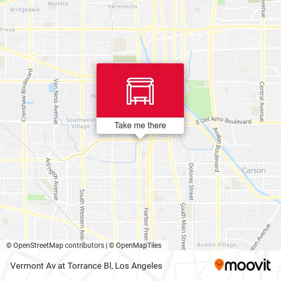 Vermont Av at Torrance Bl map
