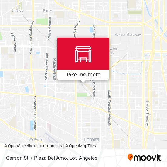 Carson St + Plaza Del Amo map