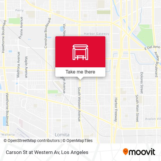 Carson St at Western Av map
