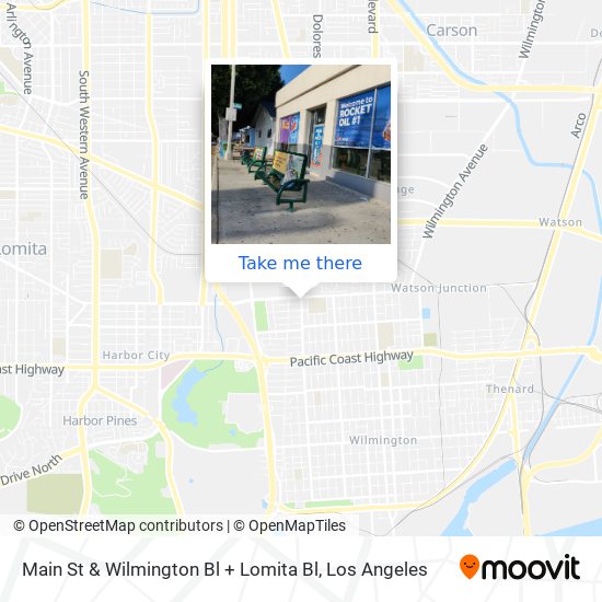 Mapa de Main St & Wilmington Bl + Lomita Bl