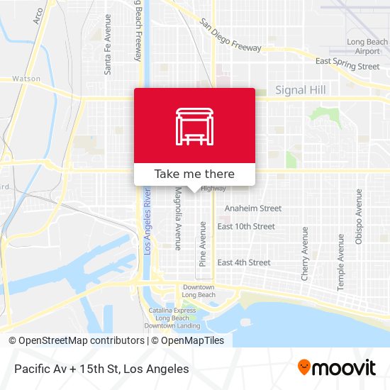 Pacific Av + 15th St map