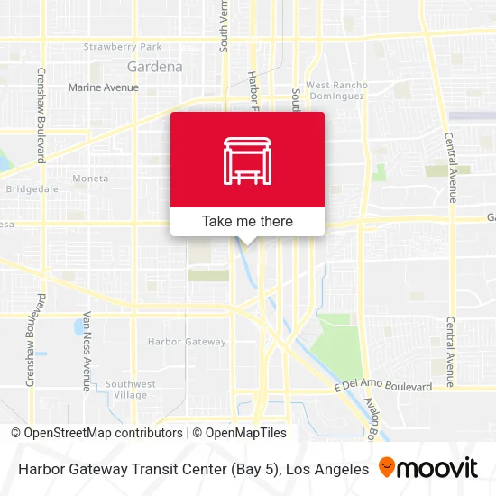 Mapa de Harbor Gateway Transit Center (Bay 5)