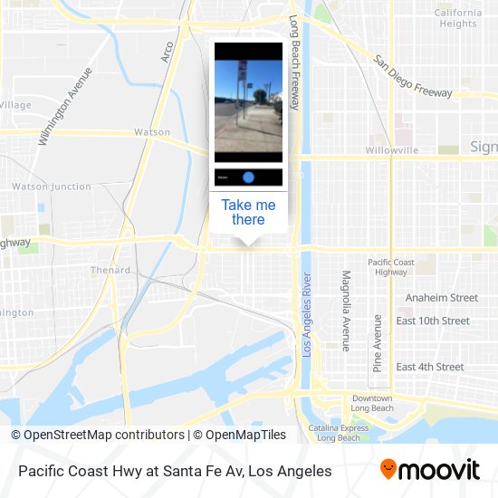 Pacific Coast Hwy at Santa Fe Av map