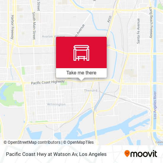 Pacific Coast Hwy at Watson Av map
