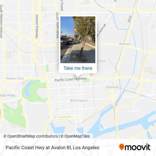 Pacific Coast Hwy at Avalon Bl map
