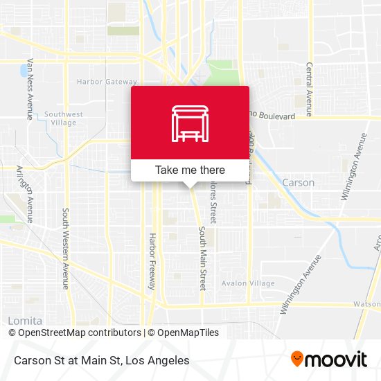 Carson St at Main St map
