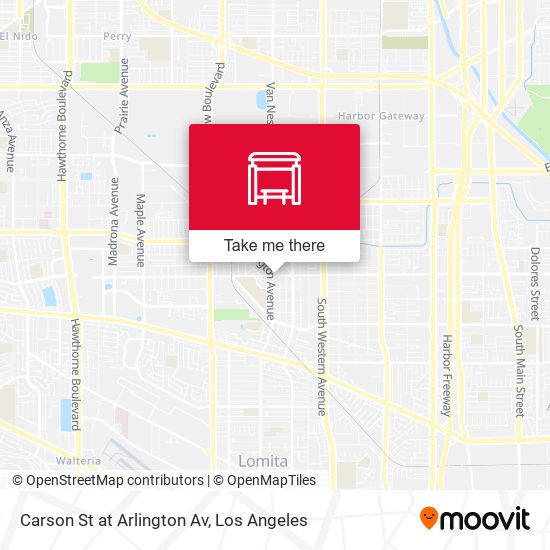 Carson St at Arlington Av map