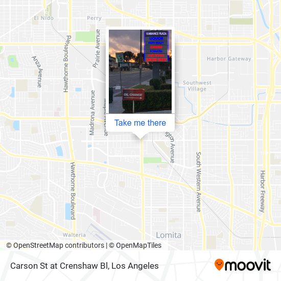 Carson St at Crenshaw Bl map