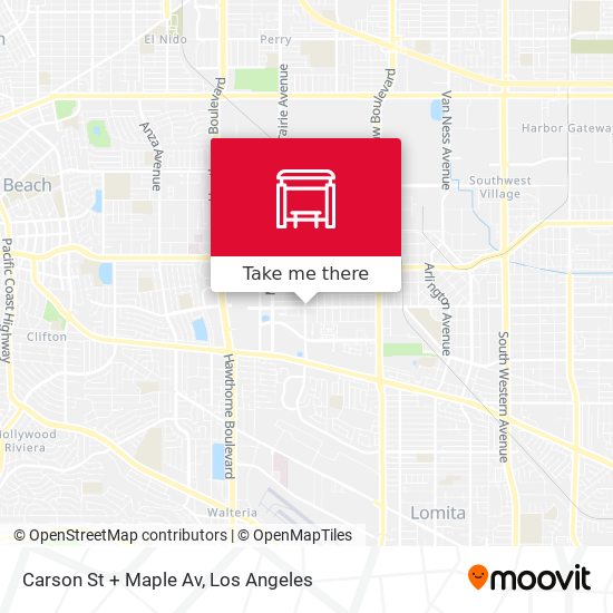 Mapa de Carson St + Maple Av