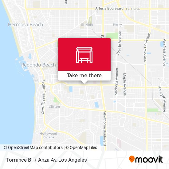 Mapa de Torrance Bl + Anza Av