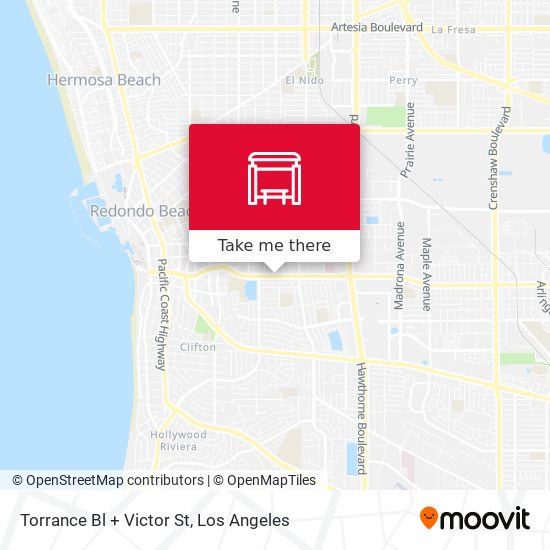 Mapa de Torrance Bl + Victor St