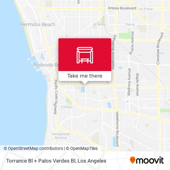 Mapa de Torrance Bl + Palos Verdes Bl