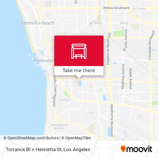 Mapa de Torrance Bl + Henrietta St