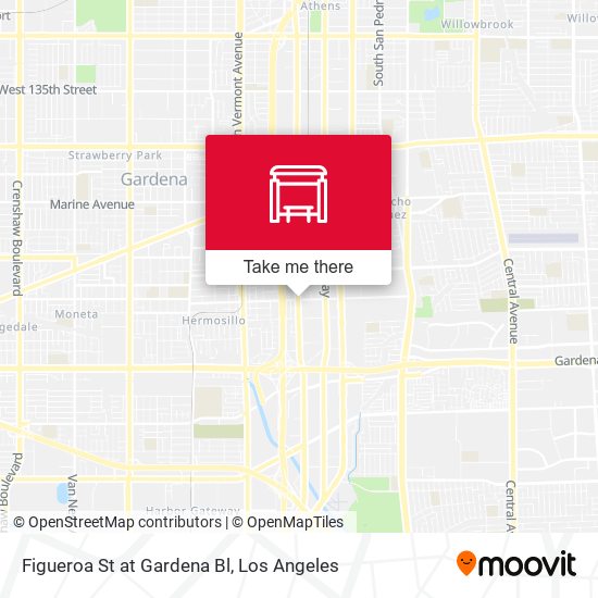 Mapa de Figueroa St at Gardena Bl