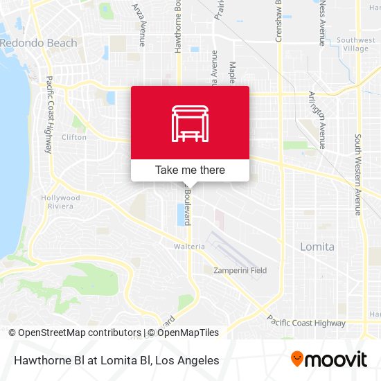 Mapa de Hawthorne Bl at Lomita Bl