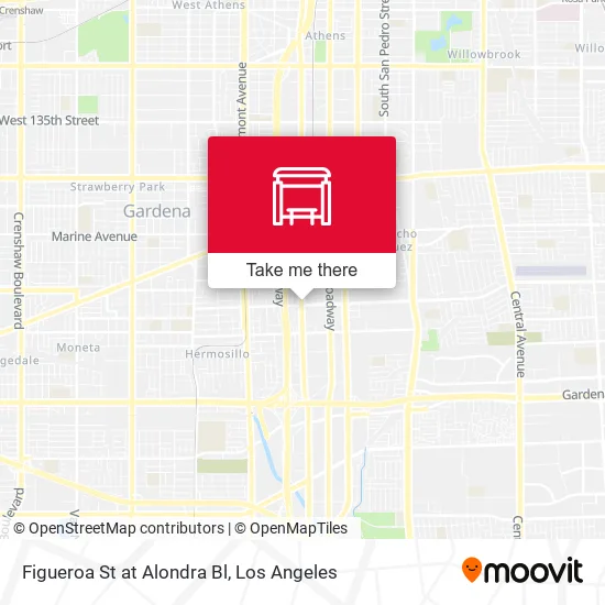 Figueroa St at Alondra Bl map