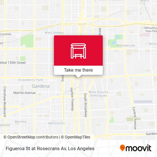 Figueroa St at Rosecrans Av map