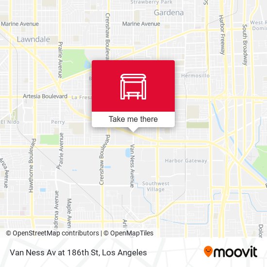 Van Ness Av at 186th St map