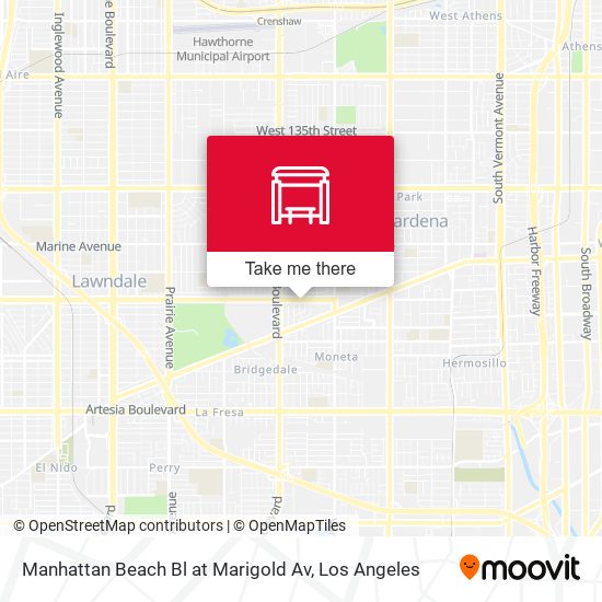 Manhattan Beach Bl at Marigold Av map