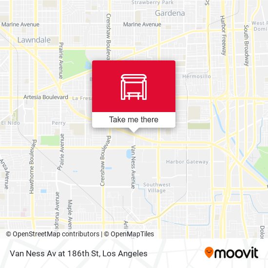 Van Ness Av at 186th St map