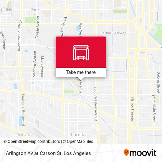 Arlington Av at Carson St map