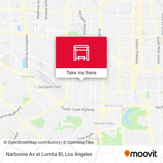 Narbonne Av at Lomita Bl map