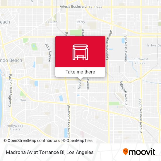Mapa de Madrona Av at Torrance Bl