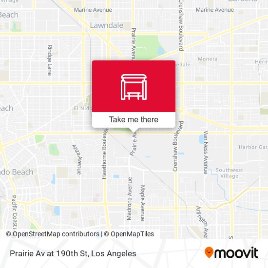 Prairie Av at 190th St map
