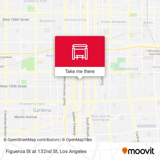 Figueroa St at 132nd St map