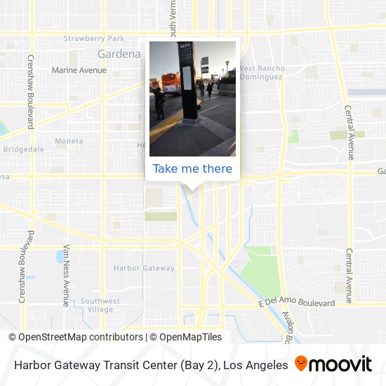 Harbor Gateway Transit Center (Bay 2) map