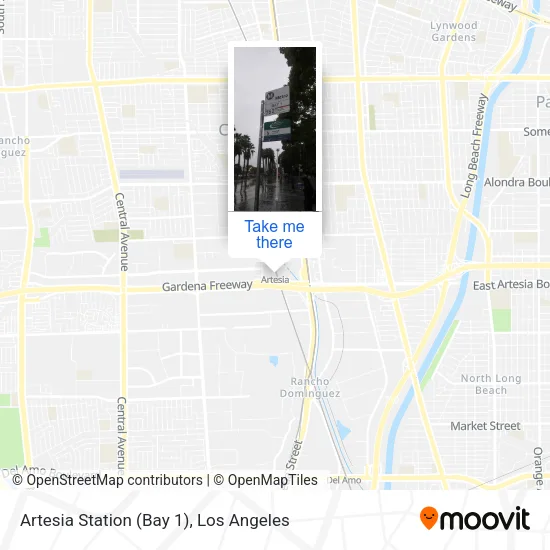 Artesia Station (Bay 1) map