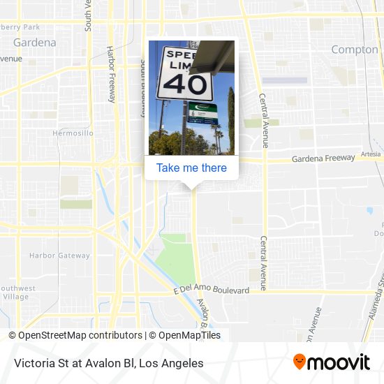 Victoria St at Avalon Bl map