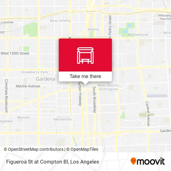Figueroa St at Compton Bl map