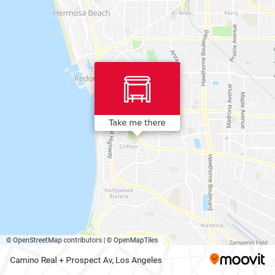 Mapa de Camino Real + Prospect Av