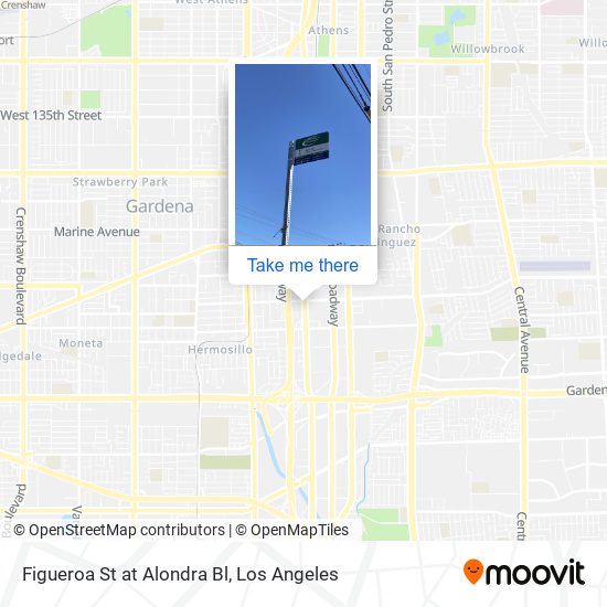 Figueroa St at Alondra Bl map